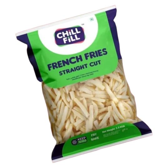 CHILLFILL FRENCH FRIES STRAIGHT CUT 9MM 2.5 KG