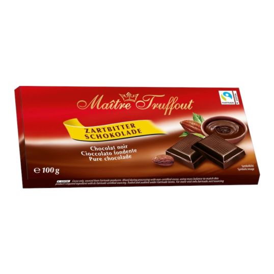 MAITRE TRUFFOUT DARK CHOCOLATE 100 GMS