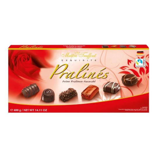 MAITRE TRUFFOUT MIX RED PRALINEE 400 GMS