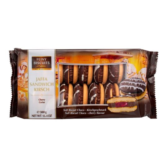 FEINY BISCUITS JAFFA CHOCO CHERRY SANDWICH 380 GMS