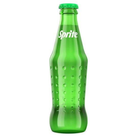 SPRITE REGULAR LEMON LIME FLAVORED CARBONATED SOFT DRINK GLASS BOTTLE 250 ML