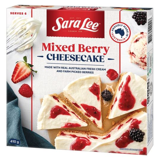 SARALEE MIXED BERRY CHEESE CAKE 140 GMS