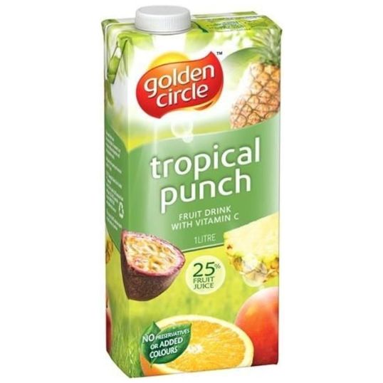 GOLDEN CIRCLE TROPICAL PUNCH FRUIT DRINK 1 LTR