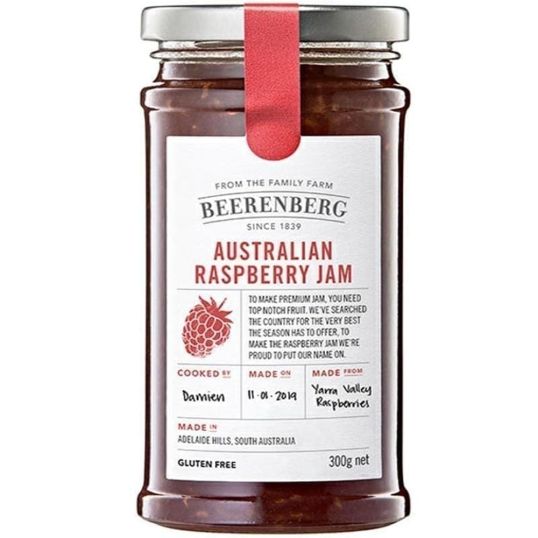 BEERENBERG AUSTRALIAN RASPBERRY JAM 300 GMS