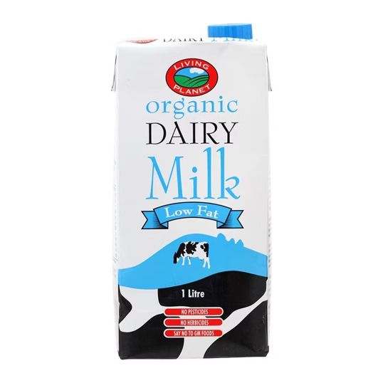 LIVING PLANET ORGANIC DAIRY MILK LOW FAT 1 LTR