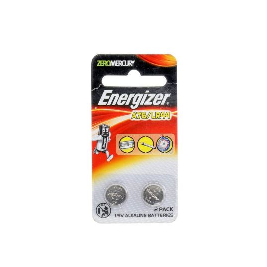 ENERGIZER A76 LR44 ALKALINE BATTERY 1.5 VOLTS 2'S