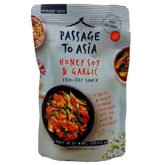 PASSAGE FOODS PASSAGE TO ASIA HONEY AND SOY STIRFRY SAUCE 200 GMS