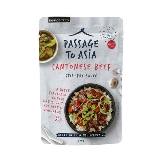 PASSAGE FOODS PASSAGE TO ASIA CANTONESE BEEF STIRFRY SAUCE 200 GMS