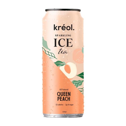 KREOL SPARKLING ICE TEA QUEEN PEACH 330 ML