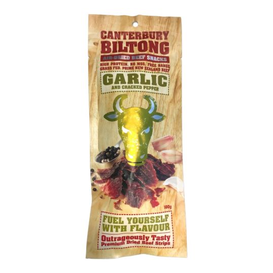 CANTERBURY BILTONG GRLC & CRACKED PEPER 100 GMS