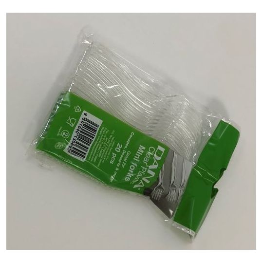 DANA CLEAR PLASTIC MINI FORK