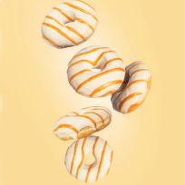 HEIDI CHEF WHITE DONUT WITH CARAMEL FILLING 70 GMS 1'S