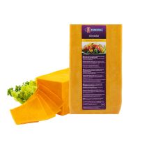 EMBORG CHEDDAR COLORED BLOCK FIDM 50% 1 KG