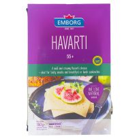EMBORG HAVARTI SLICED FIDM 55% 150 GMS