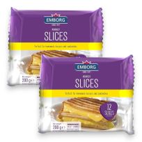 EMBORG PERFECT SLICES 2X200 GMS 25% OFF