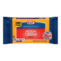 KRAFT MEDIUM CHEDDAR CHEESE 16 OZ