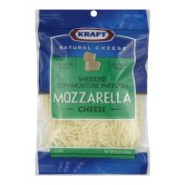 KRAFT SHREDED LOW MOISTURE PART SKIM MOZZARELLA CHEESE 8 OZ