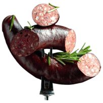 FARMER'S CHOICE BLACK PUDDING PER KG (CONTAINS PORK)