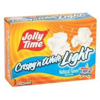 JOLLY TIME CRISPY 'N WHITE LIGHT MICROWAVE POPCORN 255 GMS