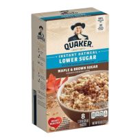 QUAKER INST OATMEAL PACKETS MAPLE BROWN SUGER 9.5 OZ