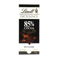 LINDT EXCELLENCE DARK CHOCOLATE 85% COCOA 100 GMS
