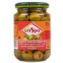 CRESPO GREEN OLIVES STUFFED WITH PIMIENTO 200 GMS