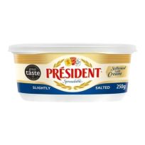 PRESIDENT SLIGHTLY SALTED SPREADABLE 250 GMS