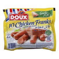 DOUX CHICKEN FRANKS WITH GARLIC 400 GMS