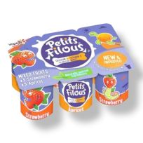 YOPLAIT PETITS FILOUS STRAWBERRY & APRICOT 282 GMS