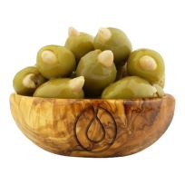 GREEN CHALKIDIKIS WITH ALMOND PER KG