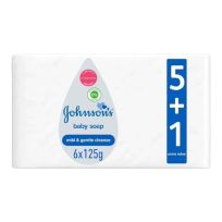 JOHNSON BABY SOAP 125 GMS 5+1 FREE