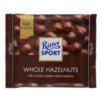RITTER SPORT WHOLE HAZELNUTS MILK CHOCOLATE 100 GMS