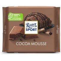 RITTER SPORT COCOA MOUSSE CHOCOLATE 100 GMS