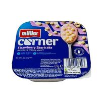 MULLER CORNER STRAWBERRY SHORTCAKE CREAMY YOGURT 124 GMG