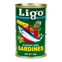 LIGO SARDINES IN TOMATO SAUCE 155 GMS
