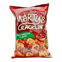 OISHI MARTYS CRACKLIN SPICY VINEGAR CHICHARON 90 GMS