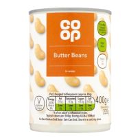 COOP BUTTER BEANS IN WATER 400 GMS