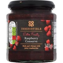 COOP IRRESISTIBLE RASPBERRY CONSERVE 340 GMS