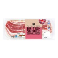 COOP SMOKED STREAKY BACON 300 GMS (CONTAINS PORK)