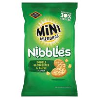 JACOBS MINI CHEDDARS NIBBLIES DOUBLE GLOUCESTER & CHIVE 115 GMS