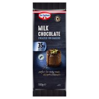 DR OETKER FINE COOKS MILK CHOCOLATE BAR 35% 100 GMS