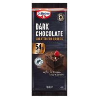 DR OETKER FINE COOKS DARK CHOCOLATE BAR 54% 100 GMS