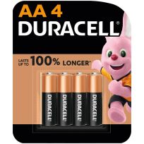 DURACELL TYPE AA ALKALINE BATTERY 4'S