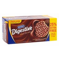 MCVITIES DIGESTIVE MILK CHOCOLATE BISCUITS 25% EXTRA 250 GMS