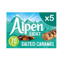 ALPEN LIGHT SALTED CARAMEL CEREAL BARS 5'S 19 GMS