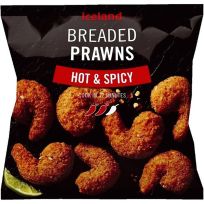 ICELAND HOT & SPICY BREADED PRWNS 290 GMS