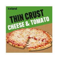 ICELAND THIN CHEESE AND TOMATO PIZZA 314 GMS