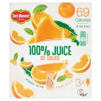 DELMONTE 100% JUICE ORANGE ICE CAREM FAT FREE 225 ML