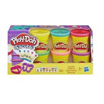 HASBRO PLAYDOH SPARKLE 6PC IN ONE PACK A5417