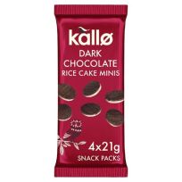 KALLO DARK CHOCOLATE MINI RICE CAKES MULTIPACKS 80 GMS